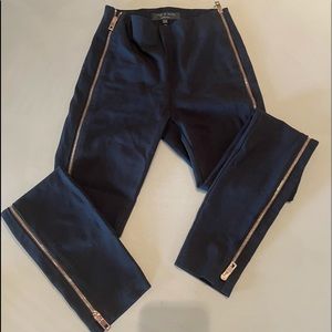 Rag & Bone Rose Gold Zipper Cigarette Pants
